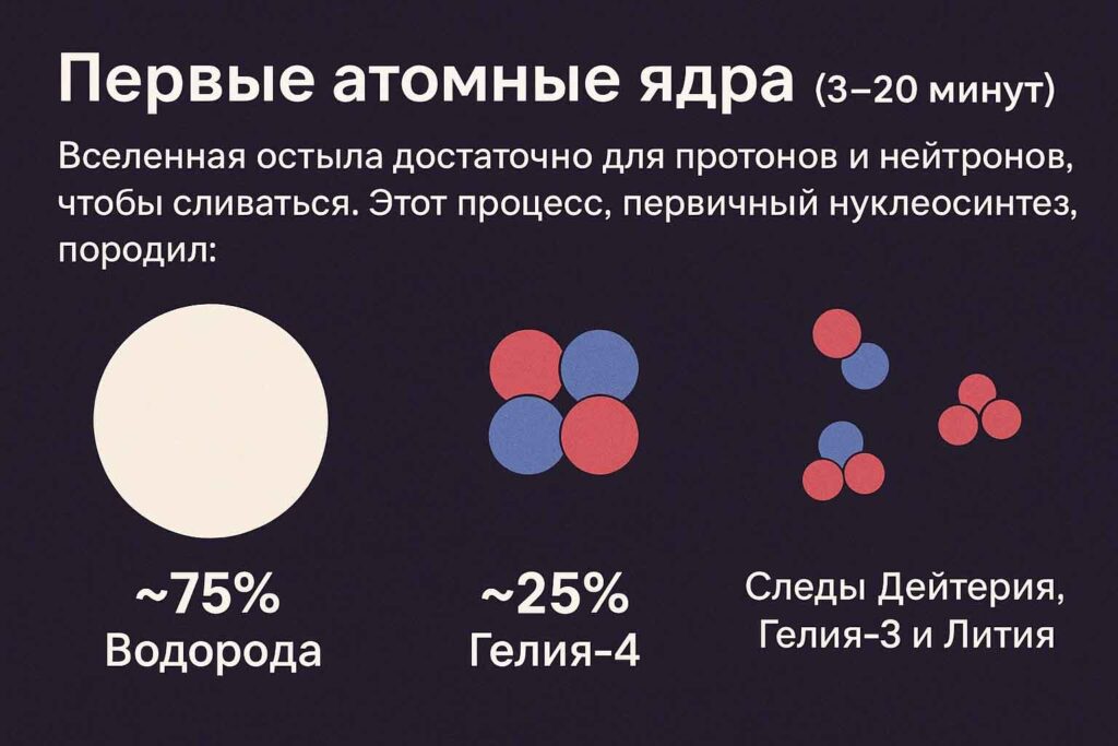 Первые атомные ядра