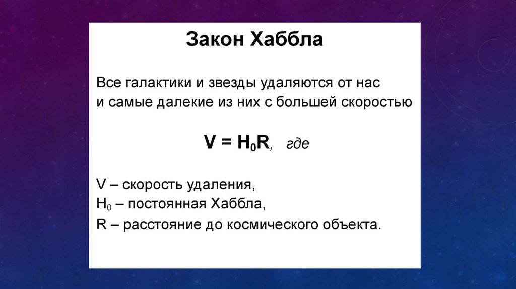 Закон Хаббла